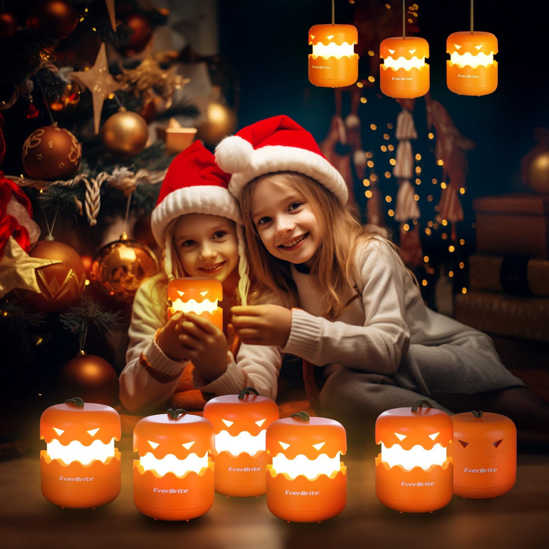 Pumpkin Lantern Foldable With Lanyard Party Decoration LED