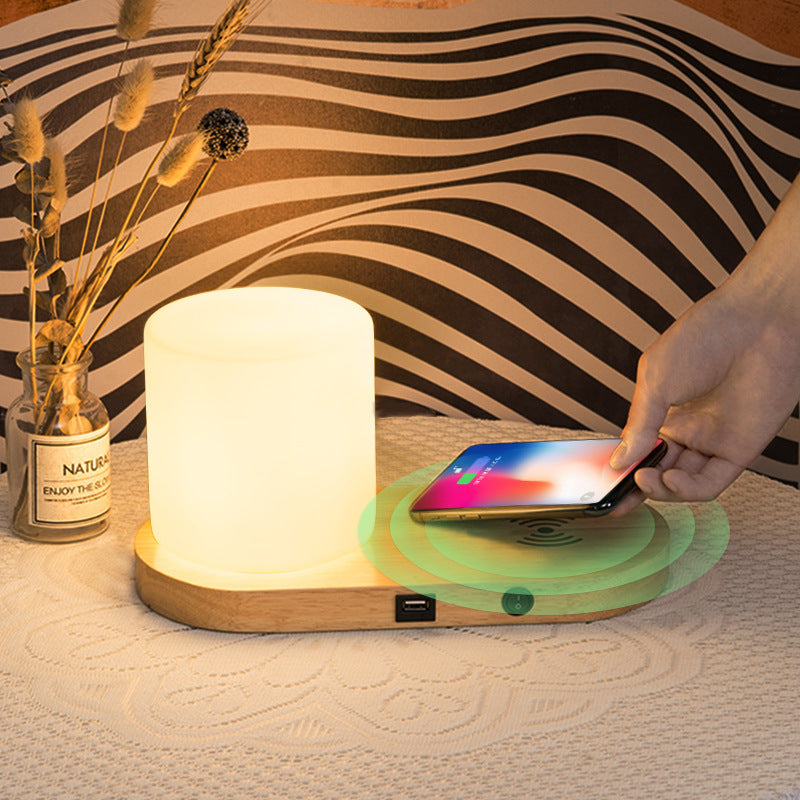 Creative Wireless Mobile Phone Charging Desk Lamp
