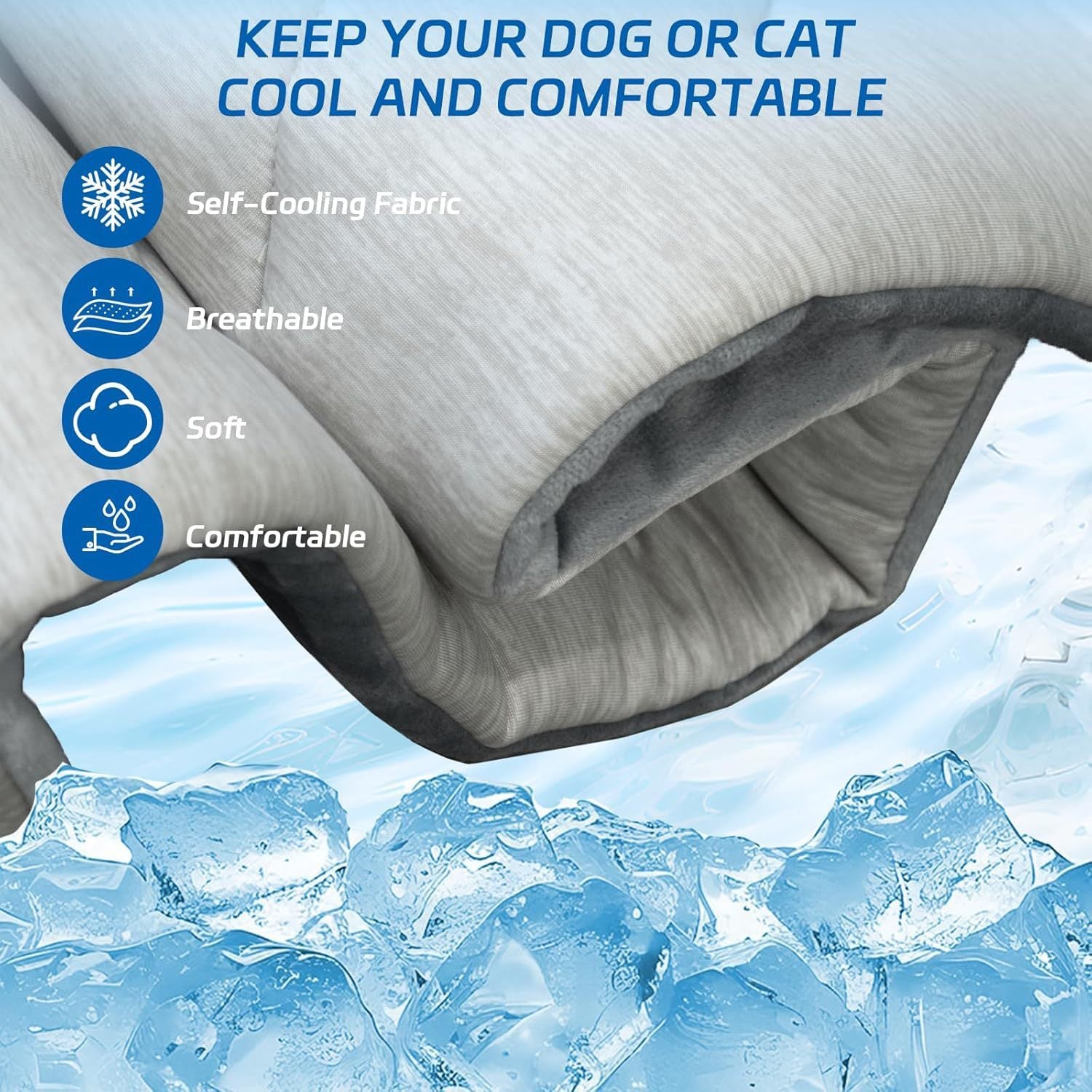 Pet Cooling Mat Portable Machine Washable Cooling Blanket